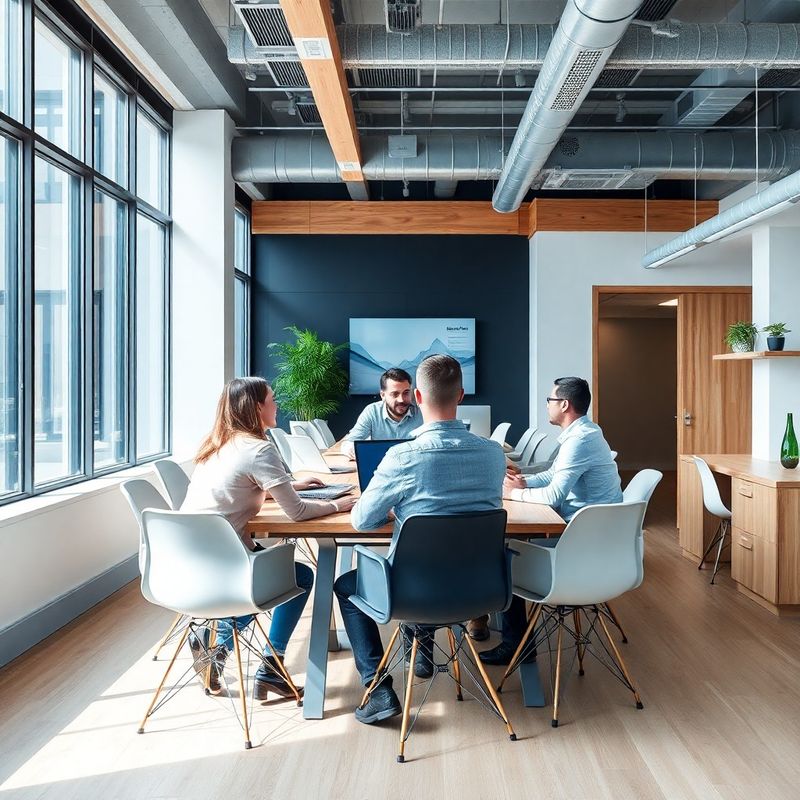 Kleines Tech-Team in einem hellen Stuttgarter Büro